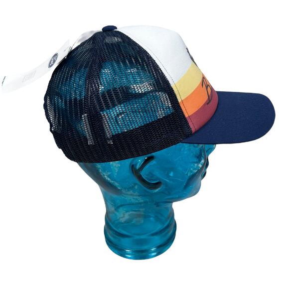 Ford Bronco Trucker Snapback Hat Retro Heavy Canvas BB Cap Sand Adult Horse New - Picture 3 of 10